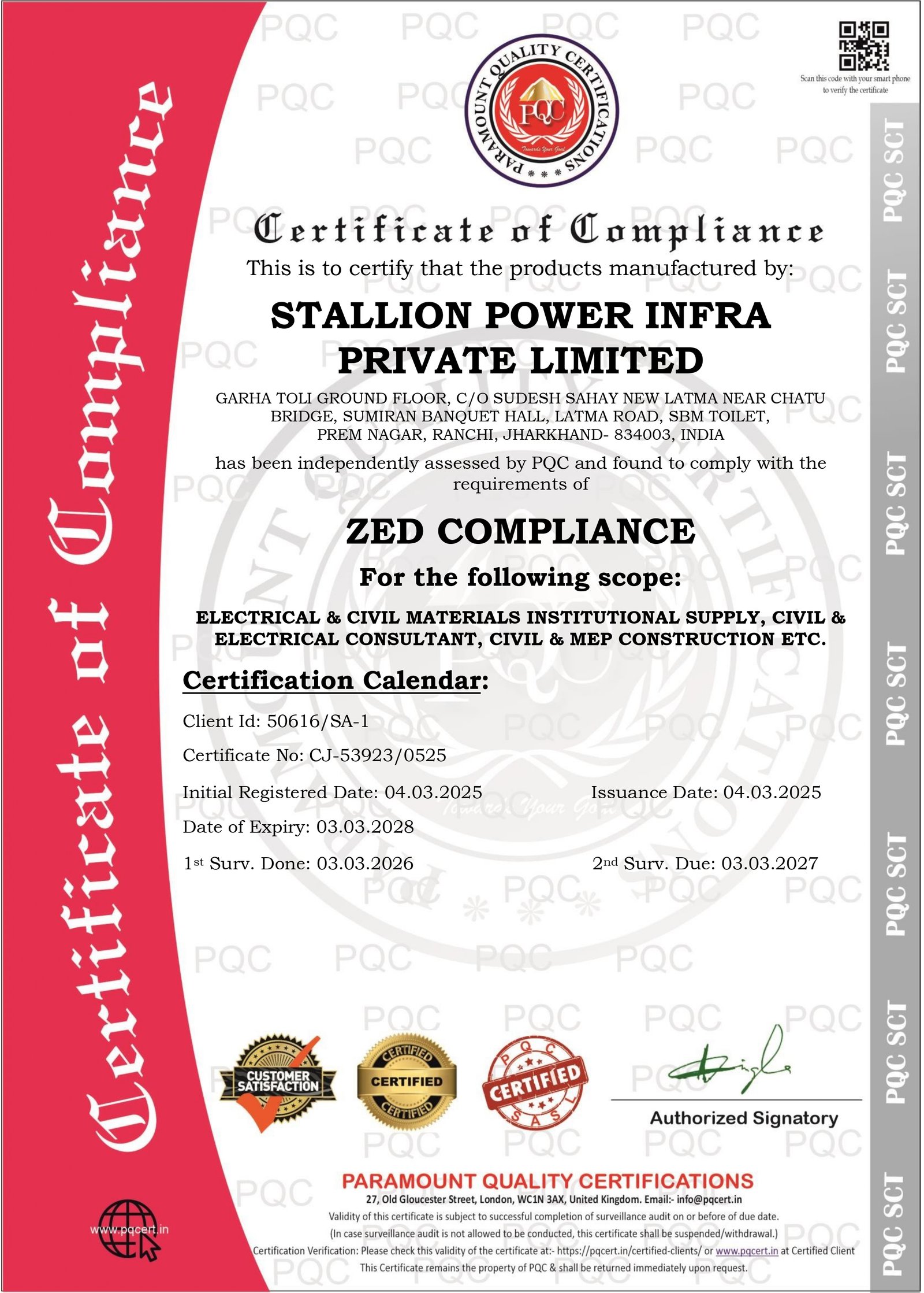 ZED COMPLIANCE